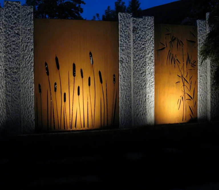 Corten Steel Home Garden Fence Panels Screen Metal Privacy Fence Panels