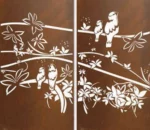 Custom Modern Corten Steel Screen Panels for Garden Buildings-Multifunctional Outdoor Wall Panels with Frameless Structure