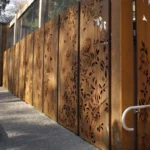 Custom Corten Steel Metal Privacy Screens Corten Steel Screen Indoor Room Corten Steel Panel Screen