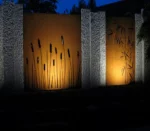 Modern Design Corten Steel Folding Screen Metal Garden Divider Screen