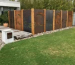 Corten Rusted Steel Screen Garden Corten Steel Screen Corten Steel Screens Panels
