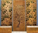 Laser Cut Corten Steel Screen Corten Steel Folding Screen Corten Steel Rust Screen Partition Panel