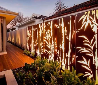 Corten Steel Screen Corten Fence Garden Screening Corten Steel Privacy Screens