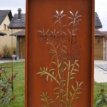 Modern Style Corten Steel Panels Rust Screen Partition with Metal Design Corten Steel Screen for Outdoor Use