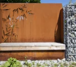 Modern Style Corten Steel Panels Rust Screen Partition with Metal Design Corten Steel Screen for Outdoor Use