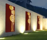Modern Style Corten Steel Panels Rust Screen Partition with Metal Design Corten Steel Screen for Outdoor Use