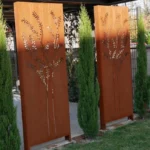 Modern Style Laser-Cut Corten Steel Decorative Screens and Privacy Panels Metal Panel Screen Collection