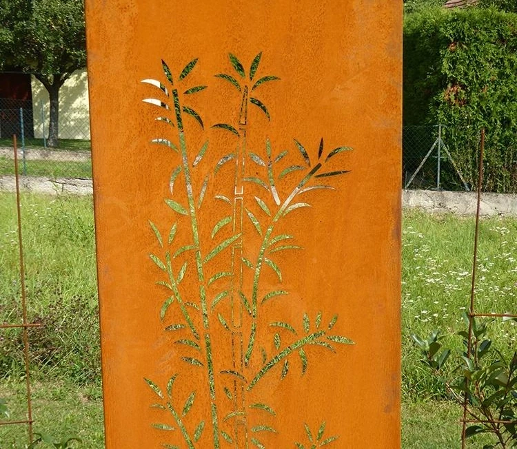 Modern Style Laser-Cut Corten Steel Decorative Screens and Privacy Panels Metal Panel Screen Collection