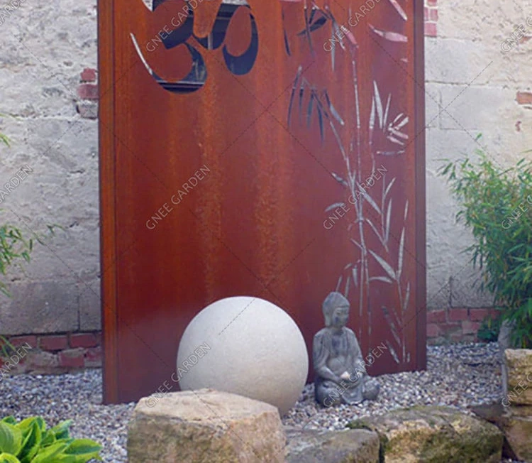Customized Size Laser Cut Metal Privacy Screen for Garden