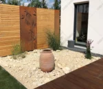 Customized Laser Cut Decorative Outdoor Privacy Art Metal Screens Panels Corten Steel Garden Screen