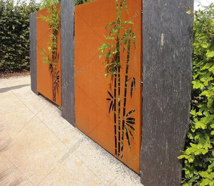 Eco-friendly Corten Steel Room Divider Corten Steel Screen Panels