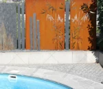 Custom Corten Steel Garden Screen Corten Steel Privacy Screen & Fence Corten Steel Laser Cutting Screen