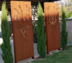 Custom Corten Steel Garden Screen Corten Steel Privacy Screen & Fence Corten Steel Laser Cutting Screen