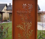 Custom Corten Steel Garden Screen Corten Steel Privacy Screen & Fence Corten Steel Laser Cutting Screen
