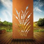 Decorative Laser Cut Corten Outdoor Indoor Garden Art Modern Design Corten Steel Screens