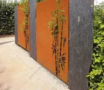 Corten Steel Garden Aluminum Laser Cut Decorative Panels Room Divider Privacy Screen
