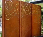 Modern Decoration Corten Panel Privacy Screen Corten Steel Garden Landscape Screen Corten Steel Room Divider