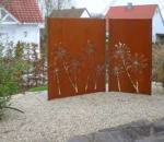 Corten Steel Garden Screen Decorative Steel Screens Corten Steel Metal Screen