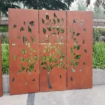 Modern Style Garden Privacy Screens Factory Decorative Corten Steel Screens