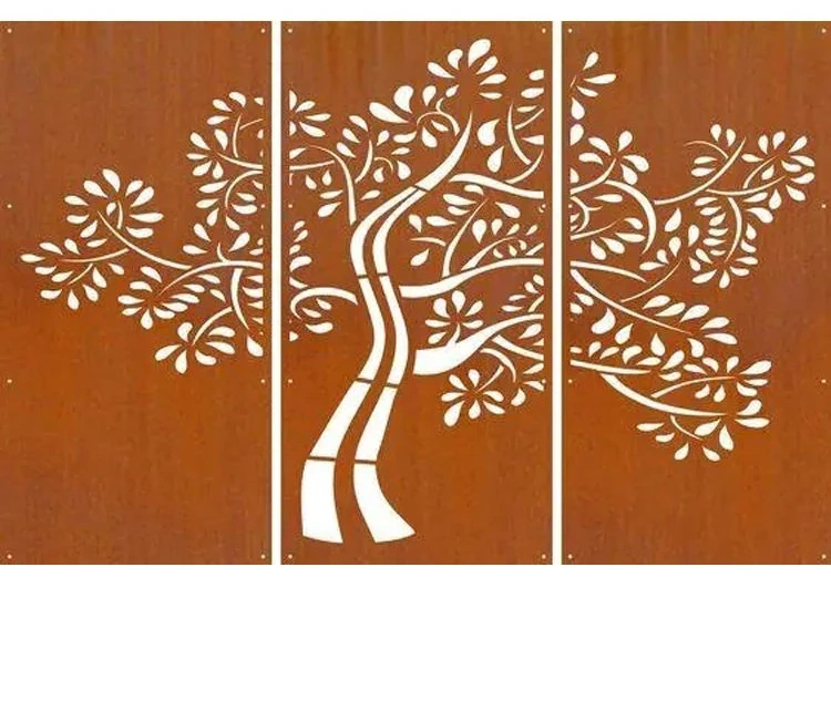 Modern Style Garden Privacy Screens Factory Decorative Corten Steel Screens