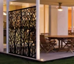 Privacy Decorative Lattice Types of Metal Iron Garden Fence and Gate / Iron Fence Panels
