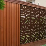 Corten Steel Garden Fencing & Decorative Screens-European Style Waterproof Eco-Friendly Outdoor Gates with 3D Modeling