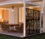 Corten Steel Garden Fencing & Decorative Screens-European Style Waterproof Eco-Friendly Outdoor Gates with 3D Modeling