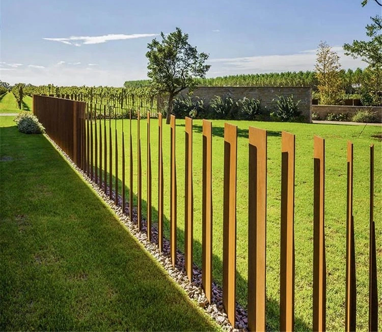 Corten Steel Types of Lattice Fencing Company Garden Farm Home Cheap Picket Fence Panels Metal Privacy Fence