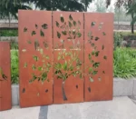 Corten Steel Types of Lattice Fencing Company Garden Farm Home Cheap Picket Fence Panels Metal Privacy Fence