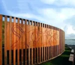 Corten Steel Laser-Cut Garden Screens Modern Design Privacy Screens with Decorative Touch