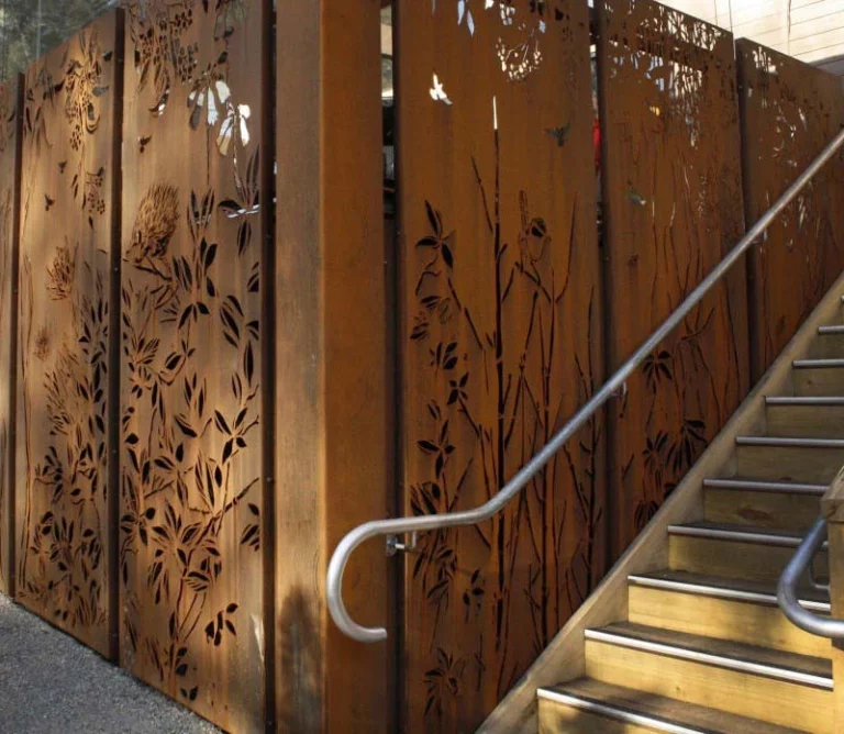 Rusted Metal Garden Screens Screen Steel Fence Metal Privacy Screen Garden