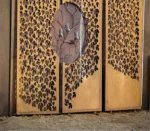 Custom Modern Design Laser Cut Metal Screen Made of Durable Corten Steel for Garden Use