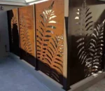 Custom Modern Design Garden Decorative Laser Cut Aluminum and Corten Steel Fence Panels Metal Screen Garden Fence