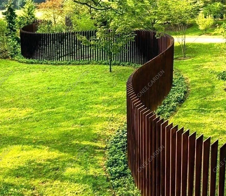 High Quality Rusty Red Corten Steel Fence Panels Modern Traditional Design Laser Cut Outdoor Garden Decorative Long Service Life