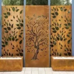 New Design Corten Steel Metal Door Grill Door