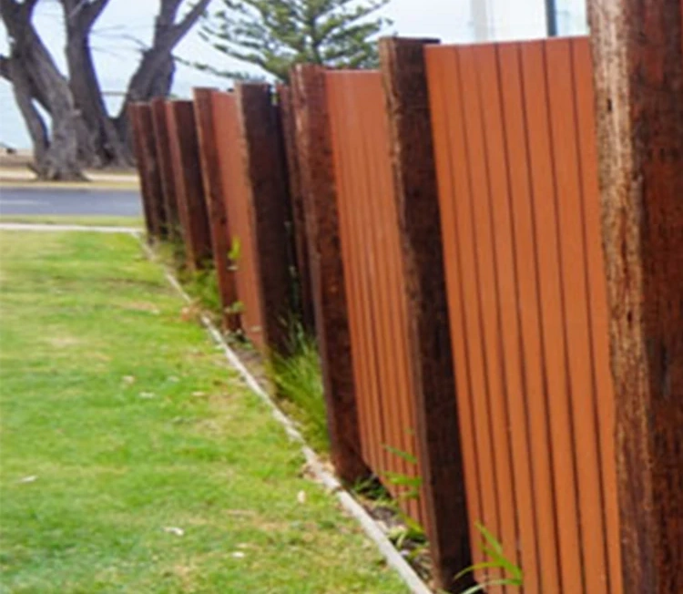 Corten Steel Cheap Metal Garden Home Construction Cattle Panel Fence / Fence Panels Metal / Fence Garden Modern