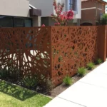 Garden Home Courtyard Morden Luxury Corten Steel Fencing Trellis / Fence Panels / Outdoor Screen