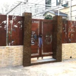 Cheap Privacy Pool Garden Gate Screen Corten Bamboo Fence / Fence Panels / Screen Panel Outdoor Lattice