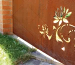 Garden Fencing Trellis Gates Courtyard Door Corten Steel Laser Cut Gates