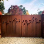 Rusty Corten Doors Corten Gate Garden Corten Steel Door
