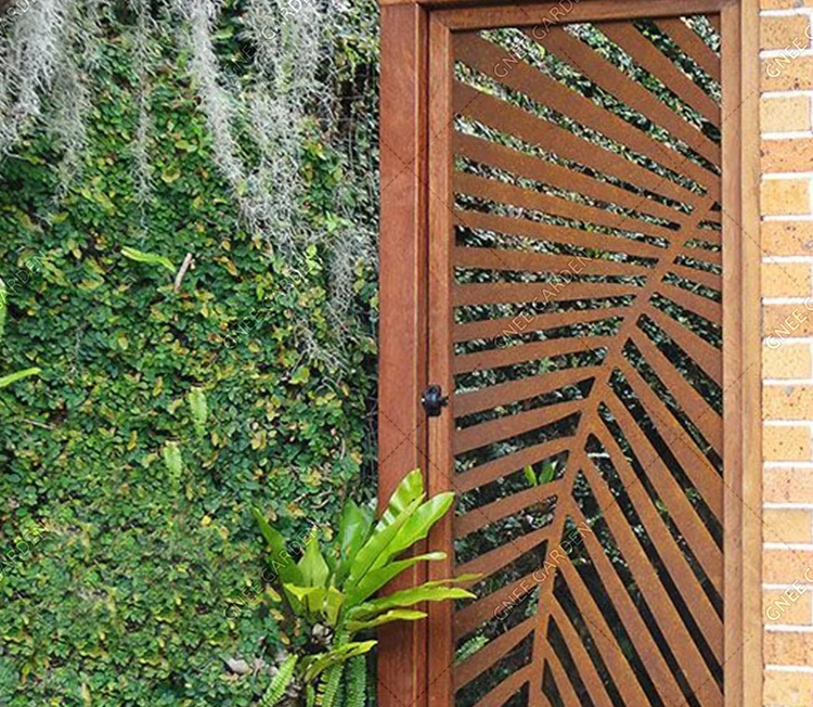 Rusty Corten Doors Corten Gate Garden Corten Steel Door