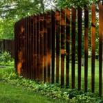 Customized Cheap Corten Steel Metal Fence Panels Decorative Nature Wood Type 3D Modeling Service Included