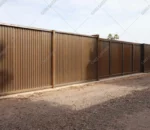 Customized Cheap Corten Steel Metal Fence Panels Decorative Nature Wood Type 3D Modeling Service Included