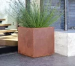 Outdoor Indoor Home Garden House Plant Pots Antirust Corten Steel Balcony Planter for Gazebo Ornamental Flower Pot