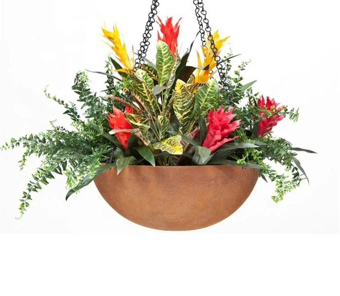 Outdoor Indoor Garden Hanging Rust Self Watering Window Wall Flower Pot Planter Boxes Plant