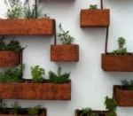 Outdoor Indoor Garden Hanging Rust Self Watering Window Wall Flower Pot Planter Boxes Plant