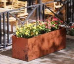 Outdoor Indoor Garden Hanging Rust Self Watering Window Wall Flower Pot Planter Boxes Plant