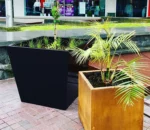Customized Wall Garden Home Outdoor Park Indoor Corten Steel Flower Pot Planters