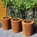 Outdoor Indoor Decoration Raised Garden Corten Steel Large Planters Planter Box Big Flower Pot