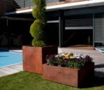 Customized Outdoor Garden Design Planter Box Home Use Flower Pot Decoration